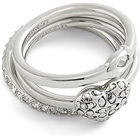【国内発送】coach＊Chunky Resin Heart Ring COACH Chunky Resin Heart Ring in White | Lyst