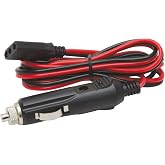 RoadPro RPPS-220 Platinum Series 12V 3-Pin Plug Fused Replacement CB Power Cord, Black and Red