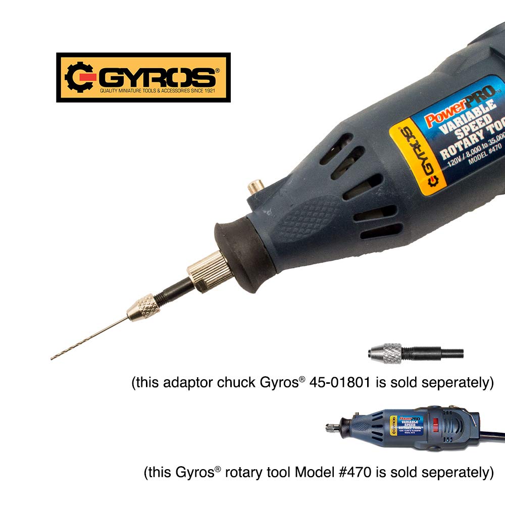 Download .0550"/1.397mm Gyros Mini Twist Drill Bits Size #54 For use with Pin Vise and Rotary Tools 45 ...