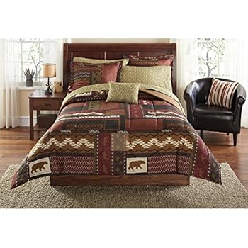 70 Off D H 4 Piece Wildlife Theme Brown Queen Comforter Set Bear