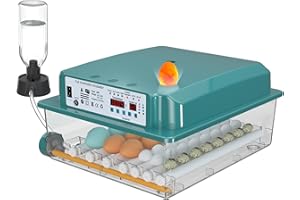 CoInceptus Incubators for Hatching 36 Eggs with Automatic Egg Turning and Humidity Monitoring - 4 Automatic Incubation Modes for Chicken Duck Goose Pigeon