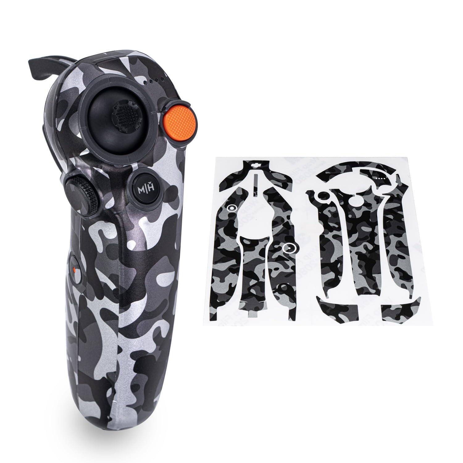 WRAPGRADE Skin Stickers Compatible with DJI RC Motion 3 (Grayish CAMO)