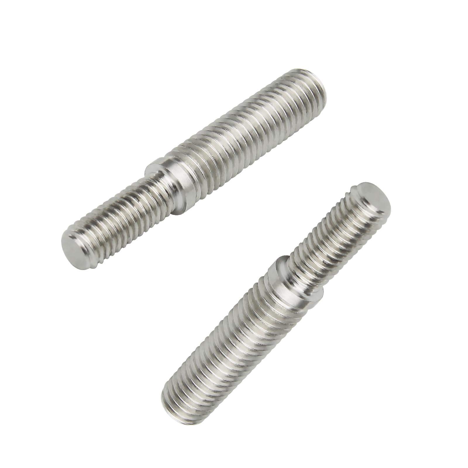 OTOTEC 2Pcs Double End Threaded Stud Bolts M8 to M10 55mm 304 Stainless Steel Thread Adapter for Mechanical Structural Columns Fasteners