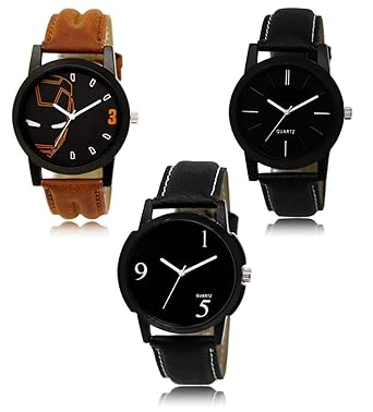 Mens Analogue 3 Piece Watch Combo Set(VW-LR-04-05-06)