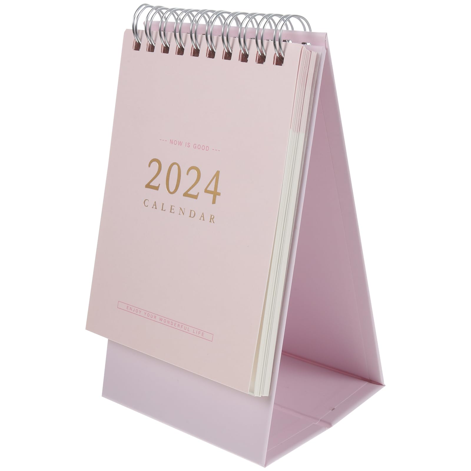 STOBOK Desktop Calendar 2022.7-2023.12 1Pc, 8x6cm Mini Calendar Monthly Calendar 2022-2023 Solid Color Desk Calendar for School Office Home Desk Ornaments - Purple