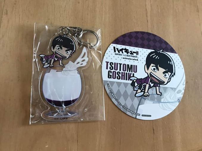 Amazon ハイキュー アニメイトカフェ アクリルキーホルダー コースター 五色 工 白鳥沢 アクキー アニカフェ アニメ 萌えグッズ 通販