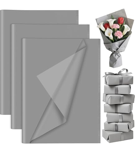Gray Paper 4 Rolls Gray Crepe Paper Streamers - 290 Feet Total, Made In ...