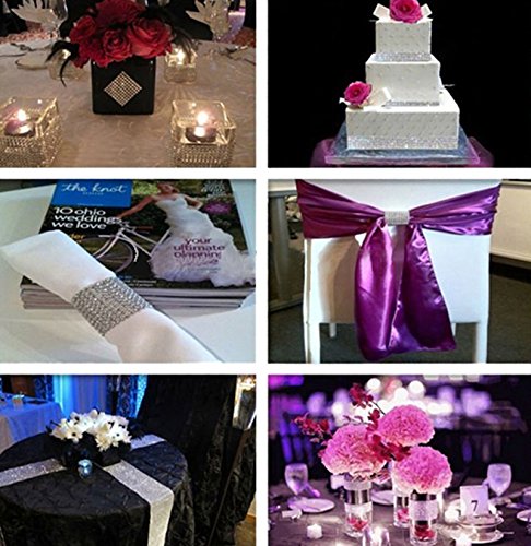 image for Gold Diamond Rhinestone Ribbon Bling Wrap Bulk DIY- Birthday,Bridal/ba