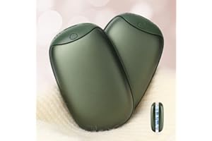 TOMUS-UNI 2 Pack Hand Warmer Rechargeable, Magnetic Twins Electric Hand Warmer, Reusable Type-C USB Handwarmer, Portable Hand Warmer 8000mAh, Great for Outdoor Sports, Hunting, Camping, Golf, Warm Gifts