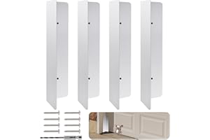 Bompro 4 Pcs Garage Door Seal Mouse Guard, Heavy Duty Stainless Steel Garage Door Mouse and Snake Guard, Permanent Solution