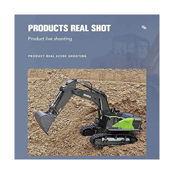 ZJM 1.14 RC Alloy Bagger, 4 in 1 22 Kanal Große RC Raupenbagger Bulldozer Simulation Technik Fahrzeugmodell Spielzeug… – Bild 7