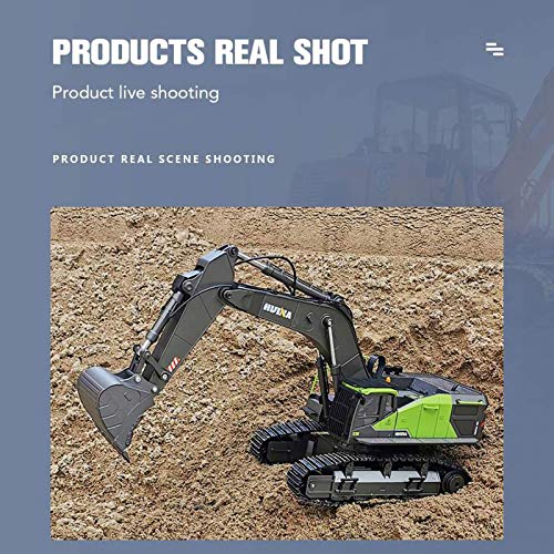 ZJM 1.14 RC Alloy Bagger, 4 in 1 22 Kanal Große RC Raupenbagger Bulldozer Simulation Technik Fahrzeugmodell Spielzeug… – Bild 7