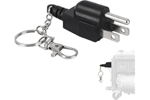 Portable Generator Grounding Plug with Keychain, Neutral Ground Bonding Accessories Parts Adapter 5-15P to 5-15R/TT-30R for I
