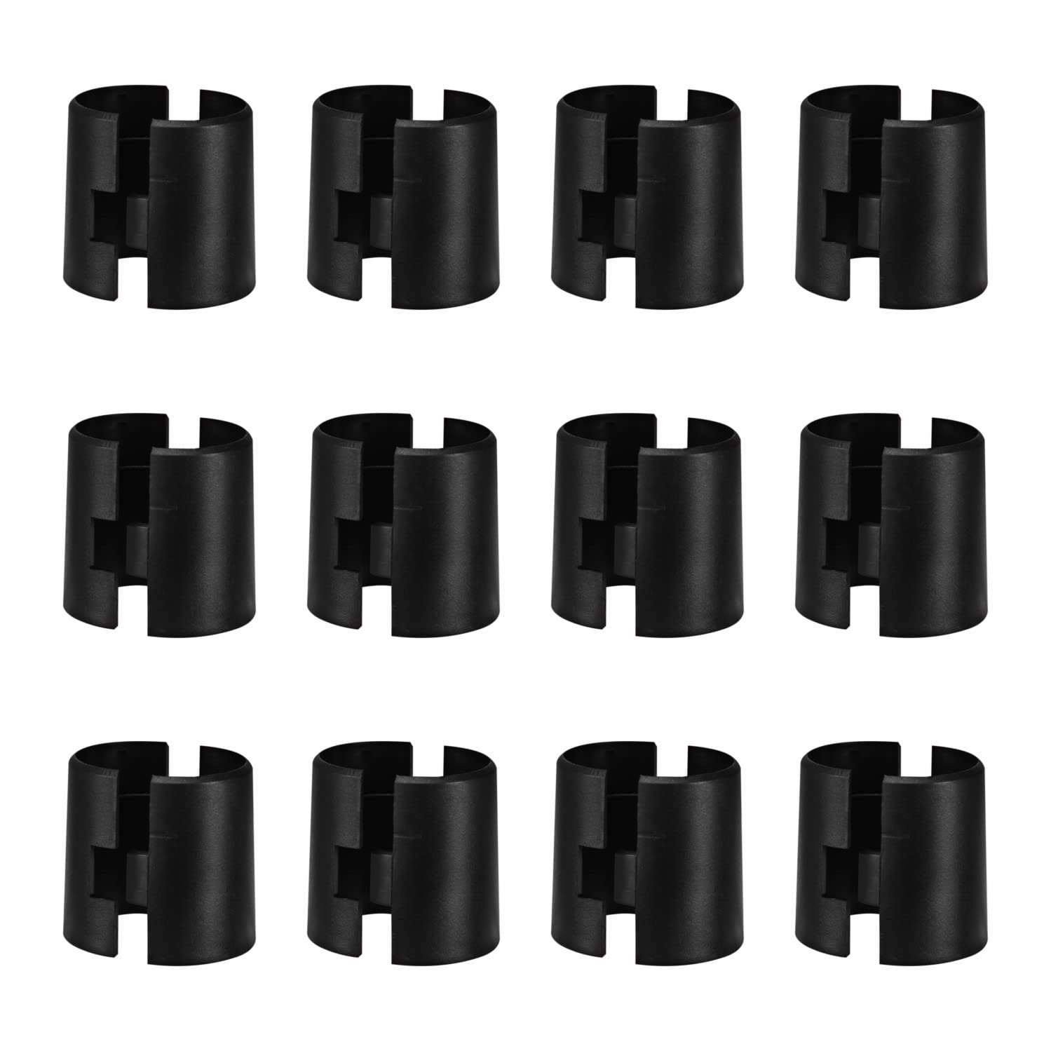 Photo 1 of Jamiikury 24pcs Black Wire Shelf Clips – Shelf Lock Clips for 5/8 Inch Pipe Shelving – Durable Plastic Replacements for Wire Shelving System (Fits 5/8" Diameter Pipes, 12 Pairs)