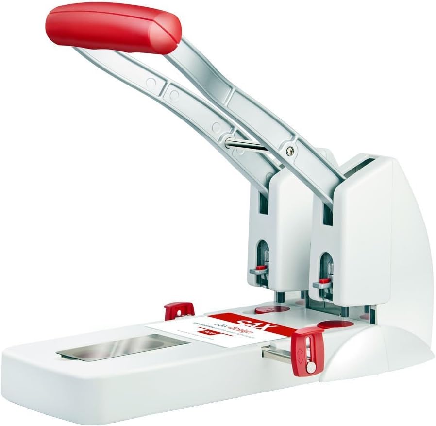 SAX Design 0-908-10 Profile Hole Punch/Power Hole Punch, Red-white, SAX 0-908-10 Profilocher