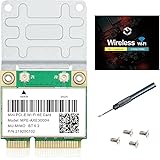 WiFi 6E Half Mini PCI-E WiFi Network Card 802.11AX AC MPE-AXE3000H 2.4GHz 5GHz 6GHz 5400Mbps Wireless Card BT5.2 MU-MIMO Mini