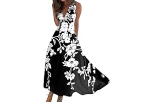 Azeralia Summer Dresses for Women 2024 Sleeveless Cruise Dresses for Women 2024 Wedding Guest Dress Plus Size Summer Dresses