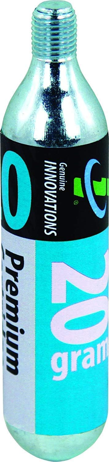 Genuine Innovations G2132 Threaded CO2 Cartridge for Bicycle Tires, 20 Gram (Pack of 6) (3-Pack)