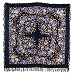 Pavlovoposadskiy Platok Women's Russian Wool Shawl With Wool Fringes Pavlovoposadskiy Platok Women's Russian Wool Shawl With Wool Fringes
