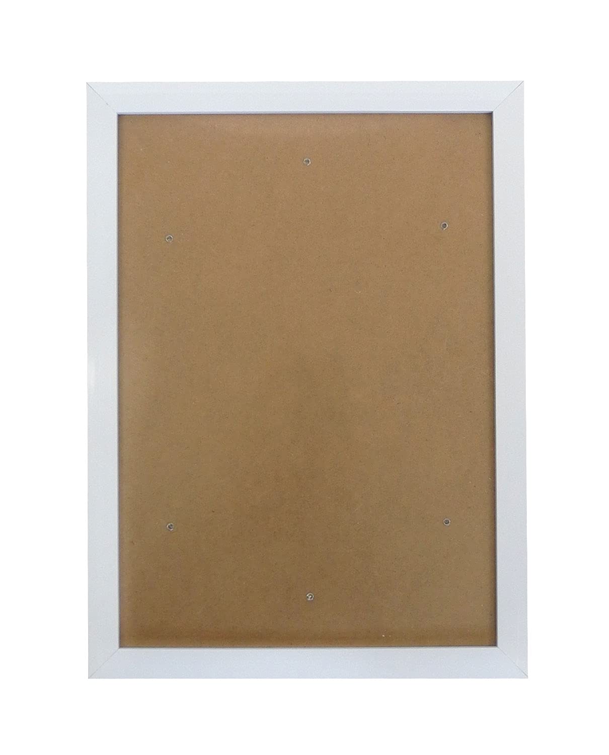 pracht creatives hobby gmbh 6036-30111 Picture White, Approx. 25 x 35 cm, Simple Frame with Plexiglas and Hooks for Wall Mounting