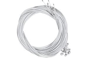 20 Pcs Metal 2.5m Length 1.6mm Thick Electric Bike Brake Cable Rear Brake Cable Cycling Accessory Electric Modification Acces