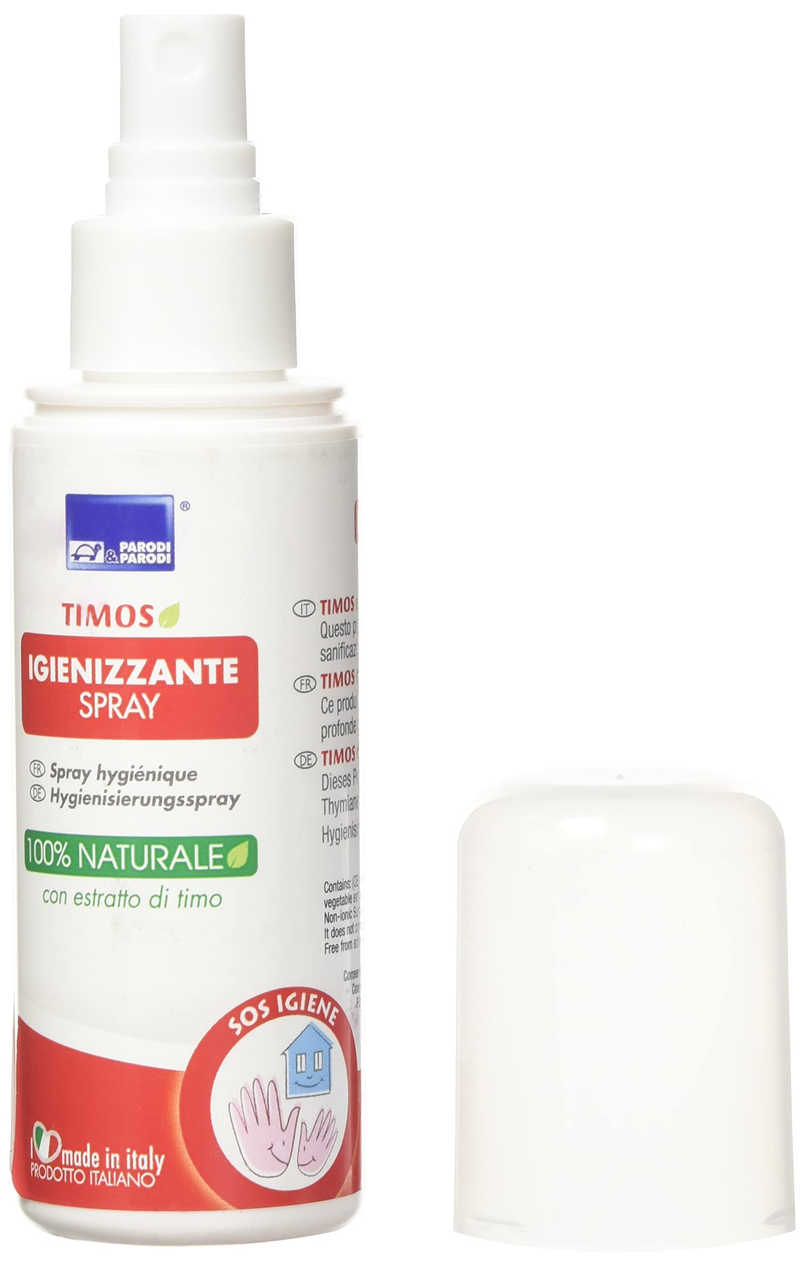 Parodi&Parodi Scented Timos with Deep Action, Thyme Extract Spray, Sanitizer for Surfaces 100% Natural Made in Italy, Nessuno, Nessuna