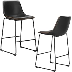 JHK 26 Inch Counter Height Bar Stools Set of