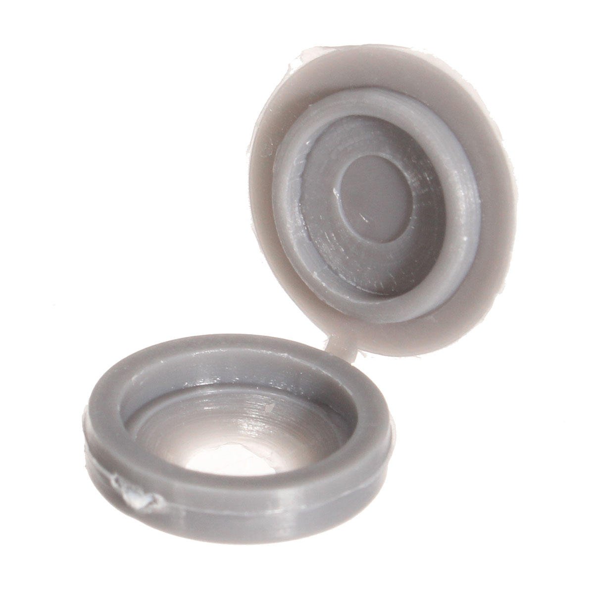 MJJEsports 50Pcs Hinge Plastic Screw Covers Caps 6mm Hole Screw Protector Decor 5 Colors - Grey