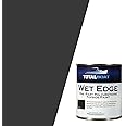 TotalBoat Wet Edge Marine Topside Paint for Boats, Fiberglass, and Wood (Flat Black, Gallon), 1 Gallon (Pack of 1)