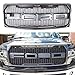 Raptor Style Grille For 2009-2014 Ford F-150 Front Grill Replacement Gray W/Amber LED Lights XL STX FX4