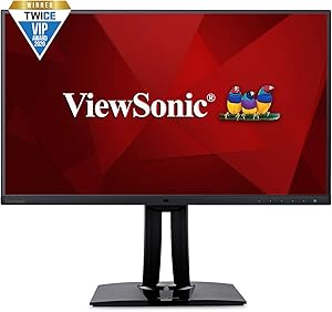 ViewSonic VP2785-2K 27 Inch WQHD Monitor with USB C, 99% Adobe RGB, 96% DCI-P3, 100% Rec.709, 14-Bit 3D LUT and Color Calibration for Photography and Graphic Design