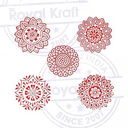 Artistic Motif Round and Mandala Block Print Wood
