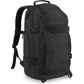 HIGHLAND TACTICAL Foxtrot 38L Large Tactical Backpack for Men &amp; Women, Durable Hiking Travel Laptop Backpack with Organizer Pockets, MOLLE Daypack with Waist Belt for Everyday Carry, Camping, Work