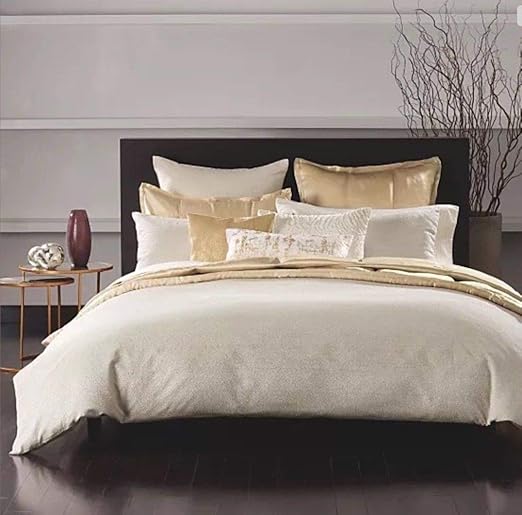 Amazon Com Donna Karan Opal Essence King Duvet Cover Buff Color