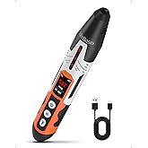 LifeBasis Rechargeable Natural Gas Detector with TFT Display, Gas Leak Detector 0.5s Fast Response, 0-9999PPM Range Built-in Light for Combustible Gas/LPG/Methane/Propane, Gas Sniffer for Car, Vehicle