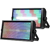 Betopper 260W Matrix Strobe Effect Light,RGBW Stage Light-2 Packs | RGB 768x0.2W LEDs+112x1W White LEDs,Pixel Mapping Zonal Control For DJ Party Uplighting,DMX512 Auto Sound Master-Slave RDM