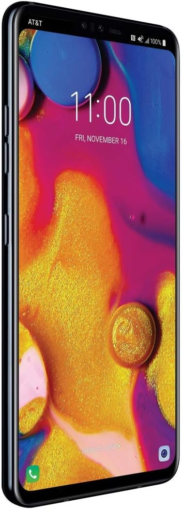 LG V40 ThinQ 64GB GSM Unlocked (AT&T/T-Mobile) 5-Camera Smartphone w/ 6.4" QHD+ Display - Aurora Black (Renewed): Electronics