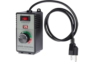 VXCICC AC Motor Variable Speed Controller & Fan Controller with Rheostat, Variable Voltage Regulator for Electric Motors