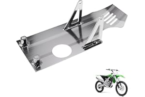 New Olym Aluminum Foot Start Engine Skid Plate for XR50 XR70 Lifan YX SSR110 125 Thumpstar Coolster Apollo Kymco GMX NXD Demonx TaoTaoDB17 50cc 70cc 90cc 110cc 125cc 140cc 150cc Pit Dirt Bike Silver