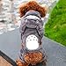 Gimilife Christmas Halloween Totoro Pet Change Appare Pet Autumn Winter Cartoon My Neighbor Totoro Coat Clothes Jumpsuit Funny Party Cosplay for Small Medium Large Dogs (Grey, XL)