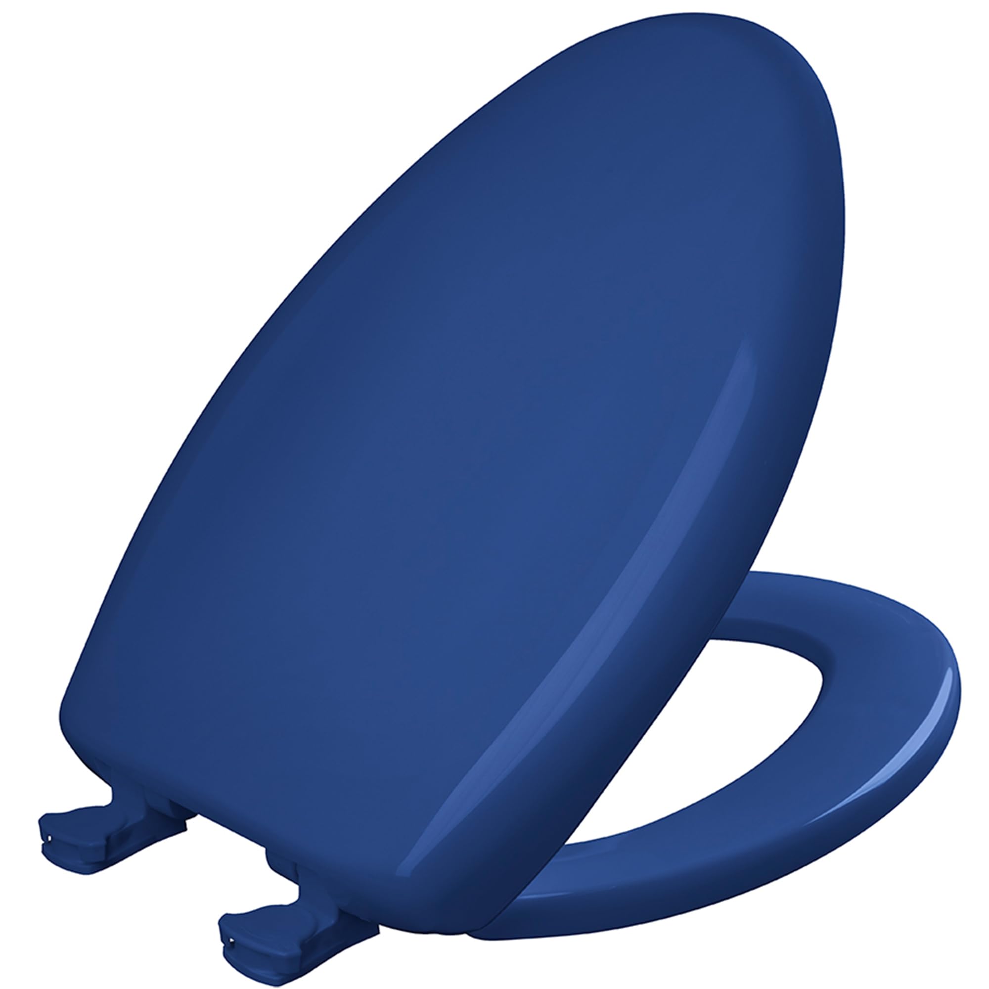 Bemis 7B1200SLOWT 364 Toilet Seat will Slow Close, Never Loosen and Easily Remove, Elongated, Plastic, Colonial Blue Image