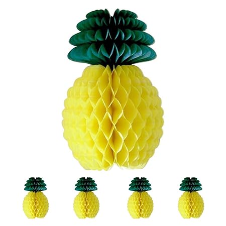 Sunbeauty 5pcs Pineapple Shaped Honeycombs Fruit Decoration Baby