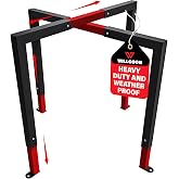 Willgoon Pre-Drilled Ac Security Cage for Round or Square Units | Adjustable Size Height 27-46" Width 29-45" | Corrosion Resistant Heavy Duty Steel | with Stainless Steel Anti-Theft Screws