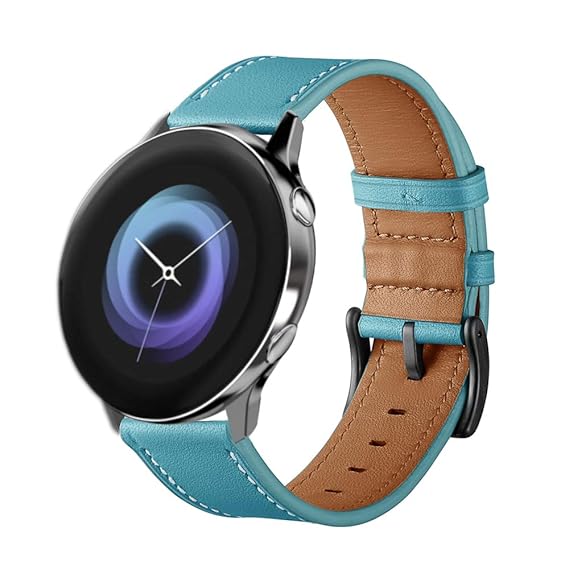 Kartice Compatible Galaxy Watch Active (40mm) Bands,Gear Sport Bands,20mm Leather Replacement Buckle Wrist Band for Samsung Galaxy Watch Active ...
