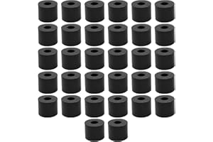 Hosifiy 32Pcs Rubber Spacers, 1"OD x 3/8"ID x 3/4" Thickness Anti Vibration Pads, Rubber Washers for Bolts, Car, Boat, Home Appliances (25 * 10 * 20mm)