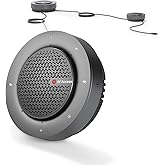 Conference Speakerphone, Daisy Chain up to 9 Speakerphones for 50 People, USB & Bluetooth Speaker with 4 Mics AI Noise Cancellation 360° Voice Pickup for Zoom,Teams,Conference Call Large Meeting Room