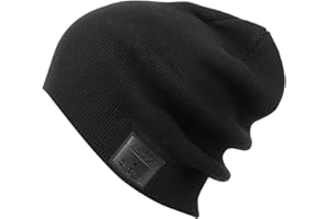 blueear Beanie Hat Bluetooth 5.2 Headphone Wireless Winter Knit Hats with Stereo Speaker and MIC 25 Hours Working Time