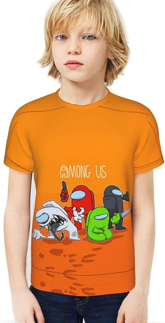 NDUID Boys Among Us Shirt Polyester T Shirt Tees Clothing