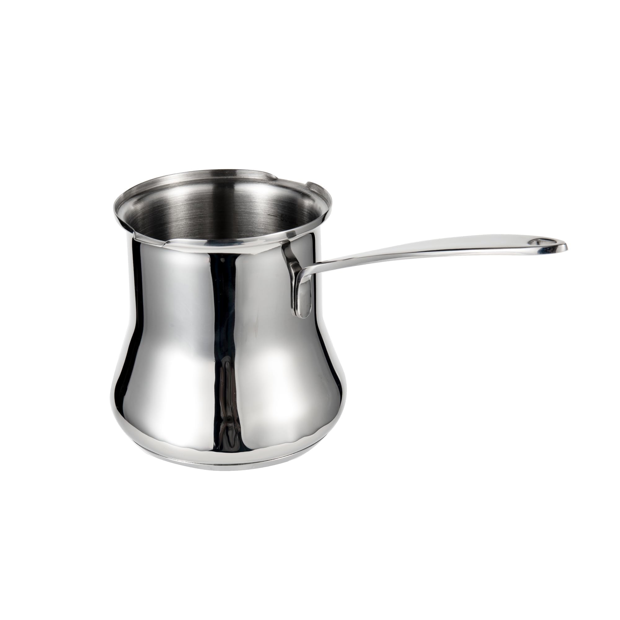 Photo 1 of IMEEA Turkish Coffee Pot Arabic Coffee Pot Cezve Turkish Coffee Pot 18/10 Stainless Steel Greek Coffee Pot Briki Turkish Coffee Maker (16.9 Ounces)