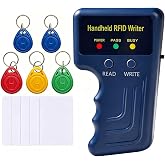 FIYYIA Handheld 125khz RFID Reader Writer,AWID and HID Copier with 10 T5577 Keyfobs